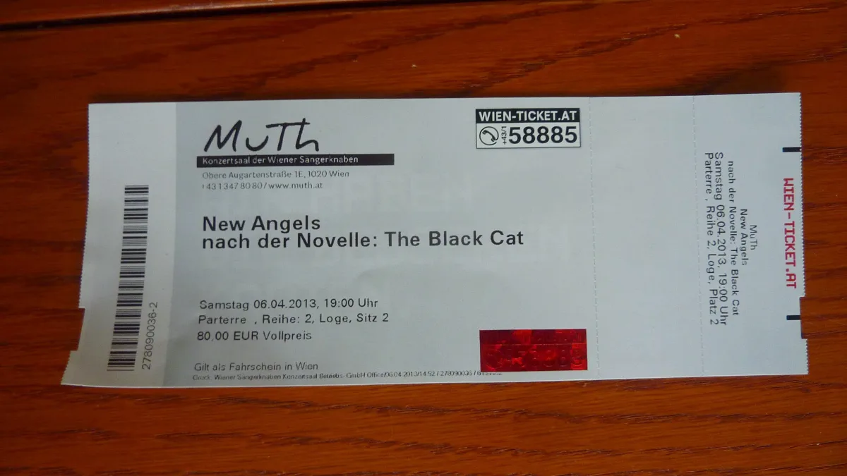 Ticket „New Angels“ im MuTh, Foto: Peter Rebernik
