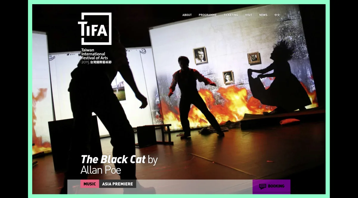 Aufführung beim [Taiwan International Festival of Arts](tifa.npac-ntch.org/2015/en/music/the-black-cat-by-allan-poe/)