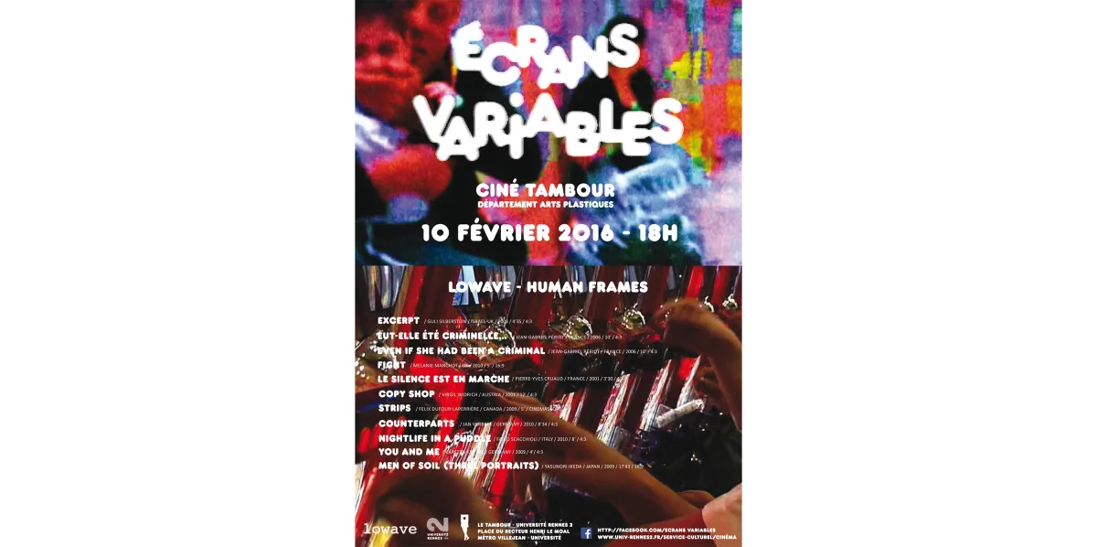 ECRANS VARIABLES – Lowave / Human Frames – Université Rennes 2