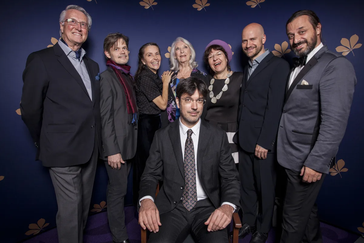 Premiere in Warschau am 13.10.2016, Gilbert Johnston, Siegfried Friedrich, Christina Schaffer, Claire Johnston, Bady Minck, Lukas Miko, Alexander Dumreicher-Ivanceanu, Virgil Widrich, Foto: Adam Rostkowski