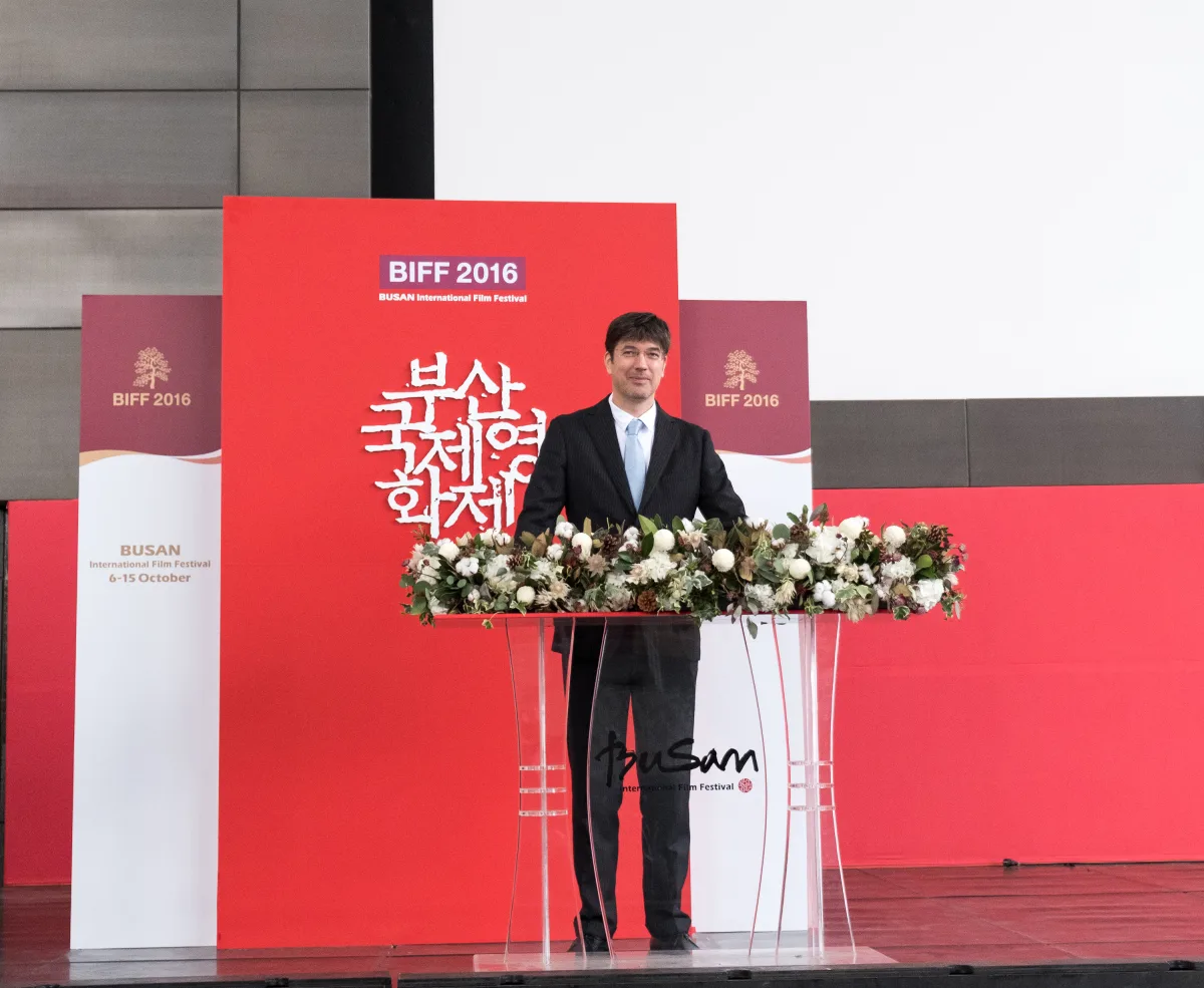 Virgil Widrich beim Busan International Film Festival, Foto: Anuj Madan