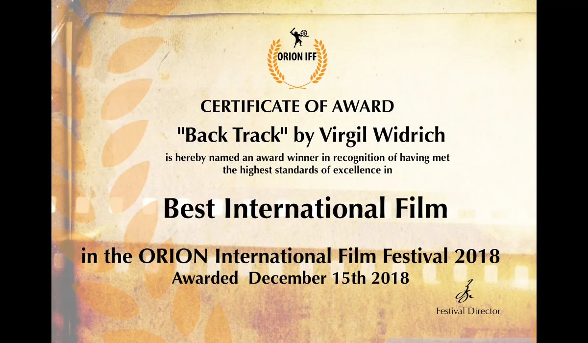 ORION IFF International Film Festival – Dalveen – Australien – Winner: Best International Film ★