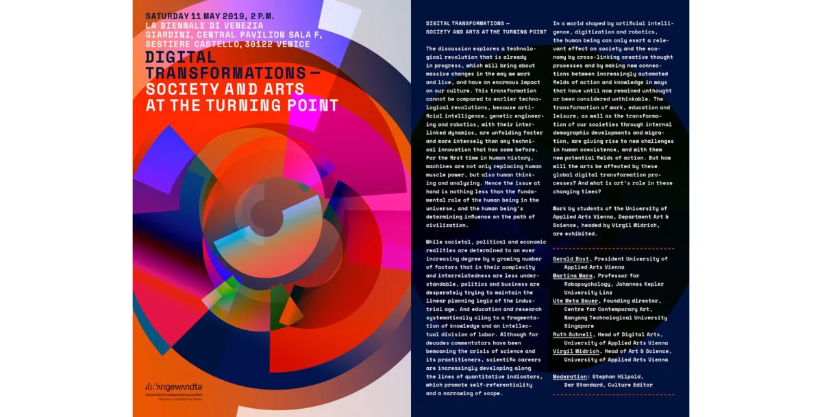 Panel Discussion: “Digital Transformations – Society and Arts at the Turning Point” at the 58th International Art Exhibi
