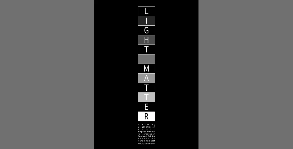 Poster „Light Matter“, 2018