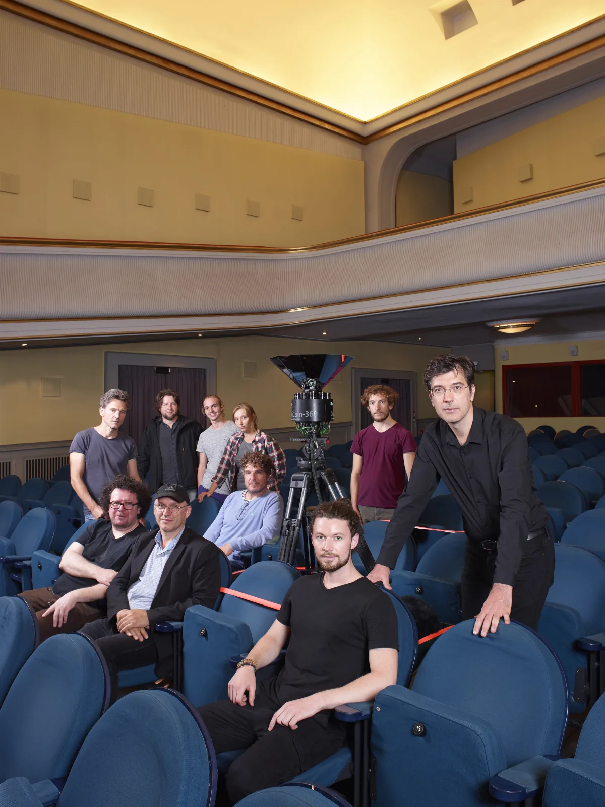 Dreharbeiten zu „tx-reverse“ im Kino Babylon Berlin, 12. Juli 2018. Foto: Alexander Grennigloh