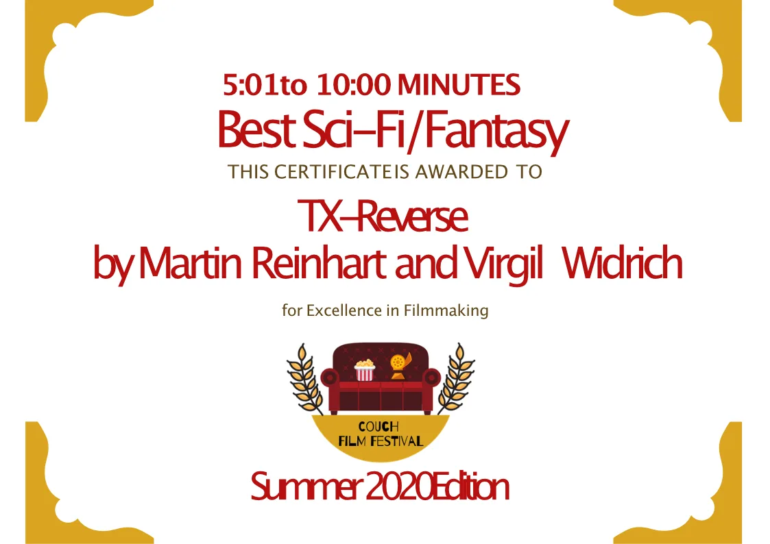 Couch Film Festival – Toronto – Kanada – Best Science Fiction Film ★