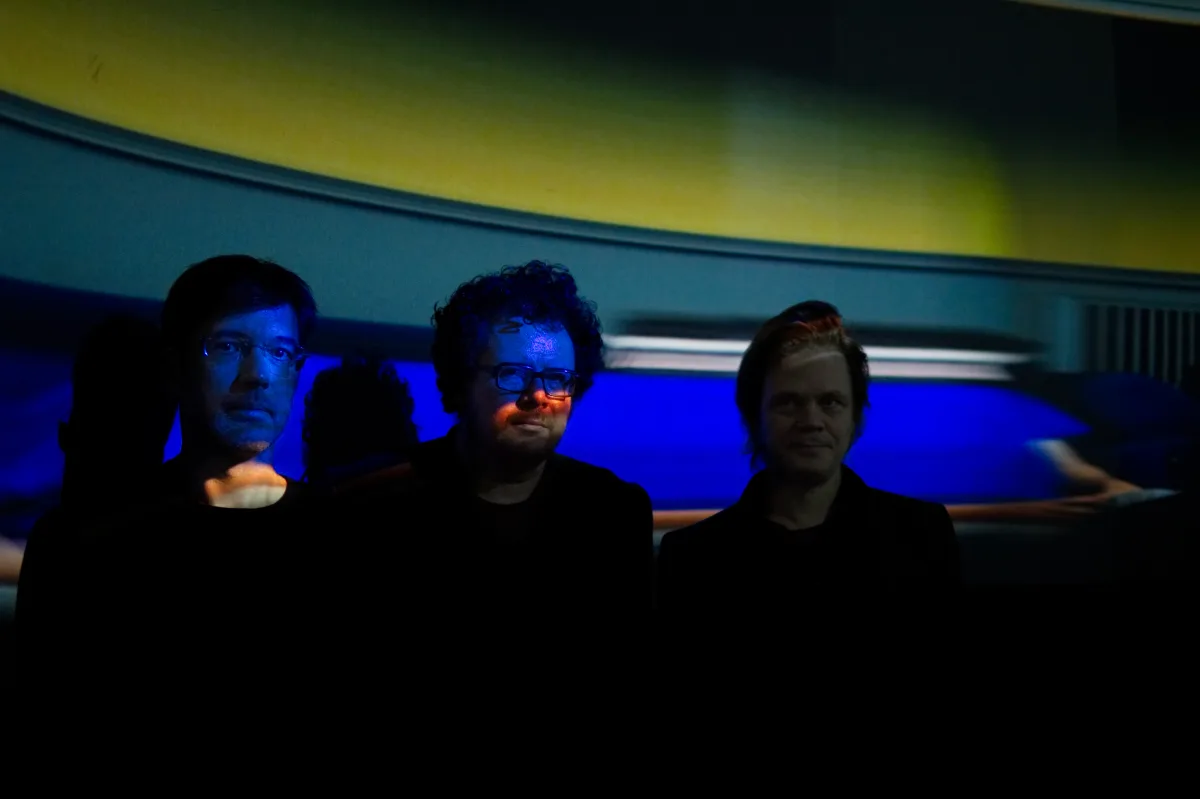 Virgil Widrich, Martin Reinhart und Siegfried Friedrich im PanormaLab des ZKM | Zentrum für Kunst und Medien Karlsruhe bei „tx-reverse 360°“, Oktober 2018