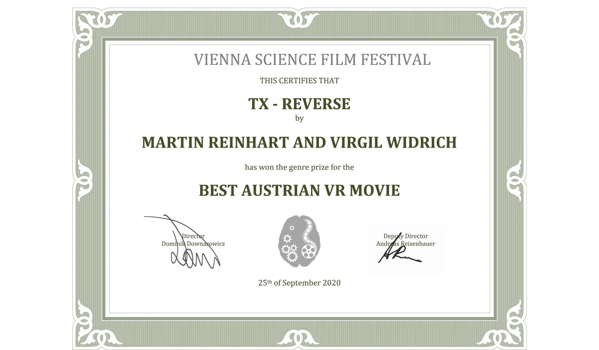 Vienna Science Film Festival – Wien – Österreich – Best Austrian VR Movie ★