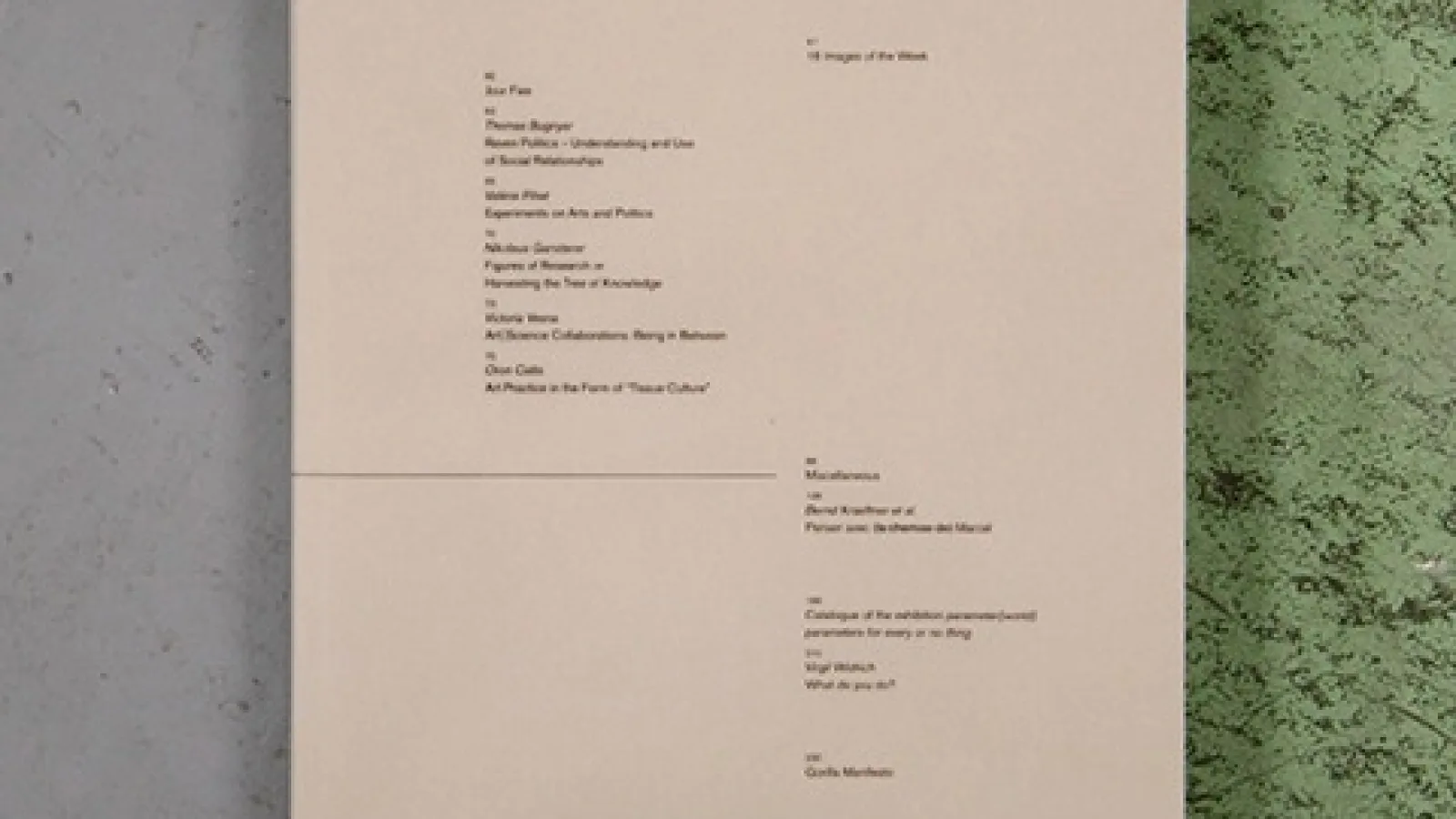 Hrsg. Valerie Deifel, Bernd Kräftner, Virgil Widrich: An envelope for arts, sciences, politics and us, 2011