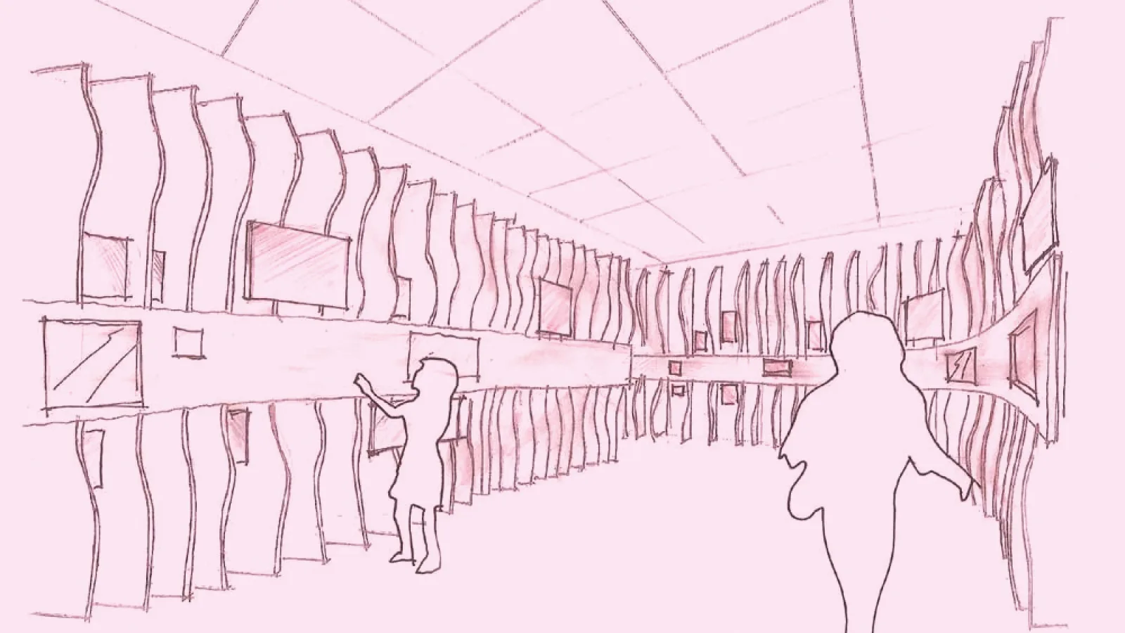 „90 Jahre Salzburger Festspiele“, Architekturskizze: Wolfgang Novak/novakarchitects