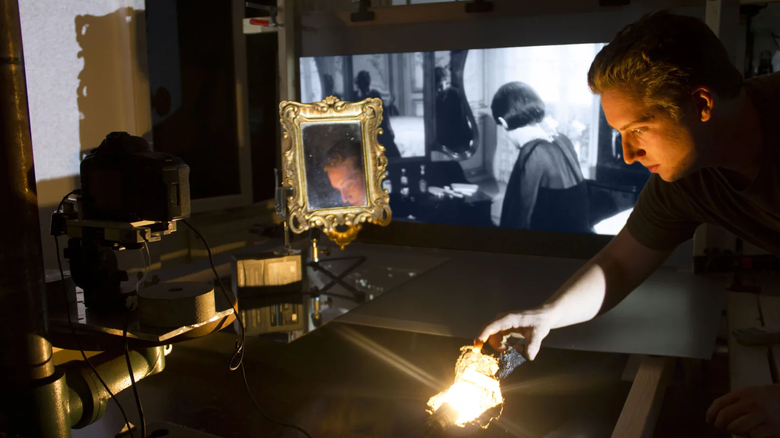 Making of „back track“, Sommer 2014. Bernhard Schlick (Kamera)