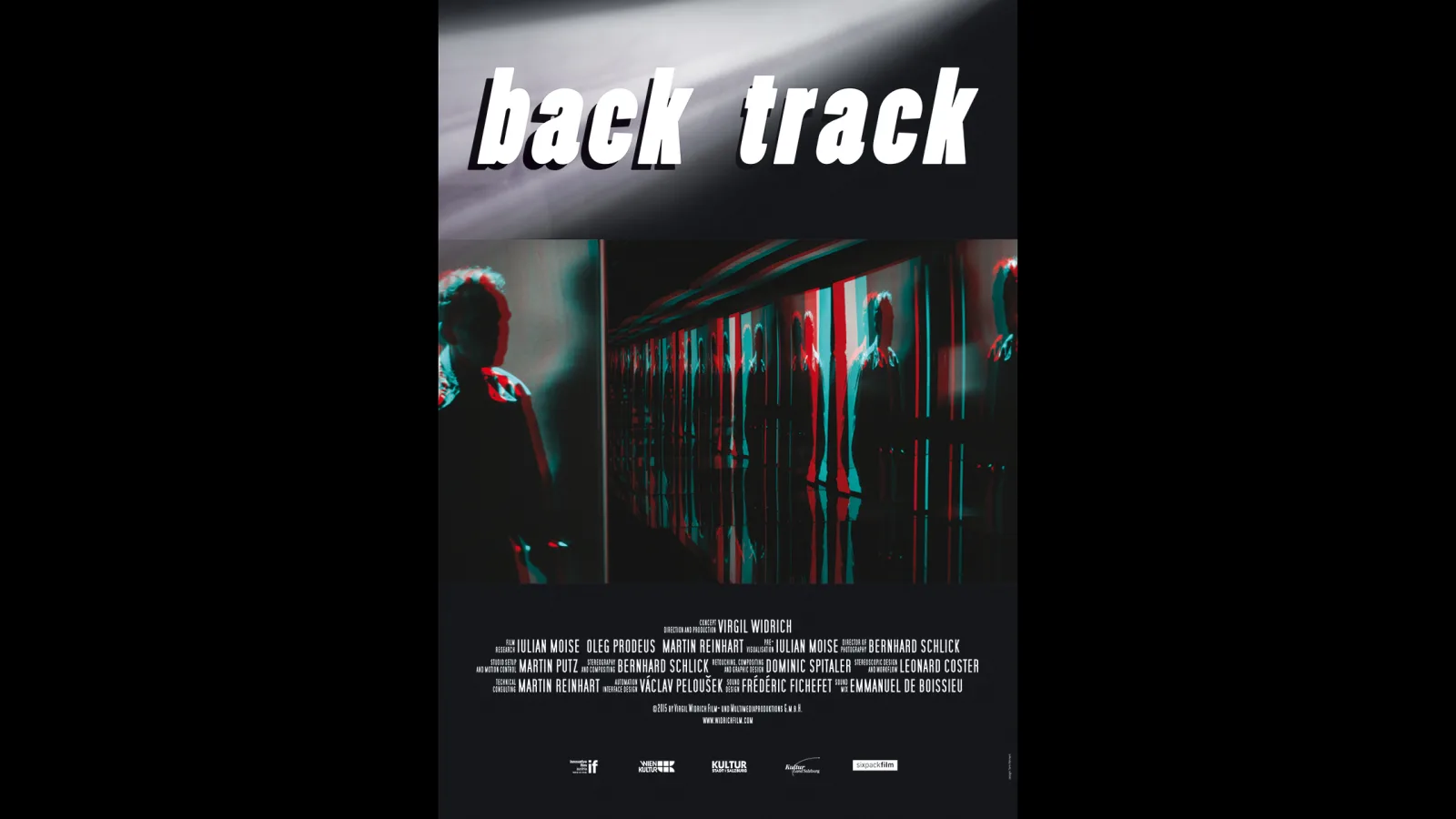 Poster von „back track“, Grafik: Tom Pohnert