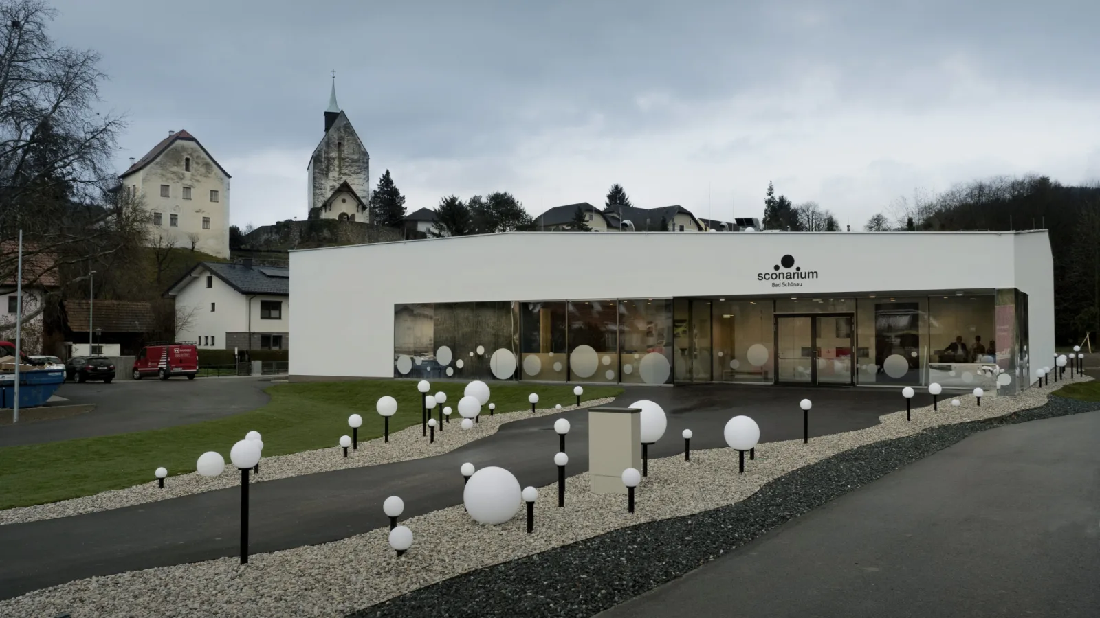 „sconarium“ Bad Schönau: Fassade, Foto: Virgil Widrich, 2019