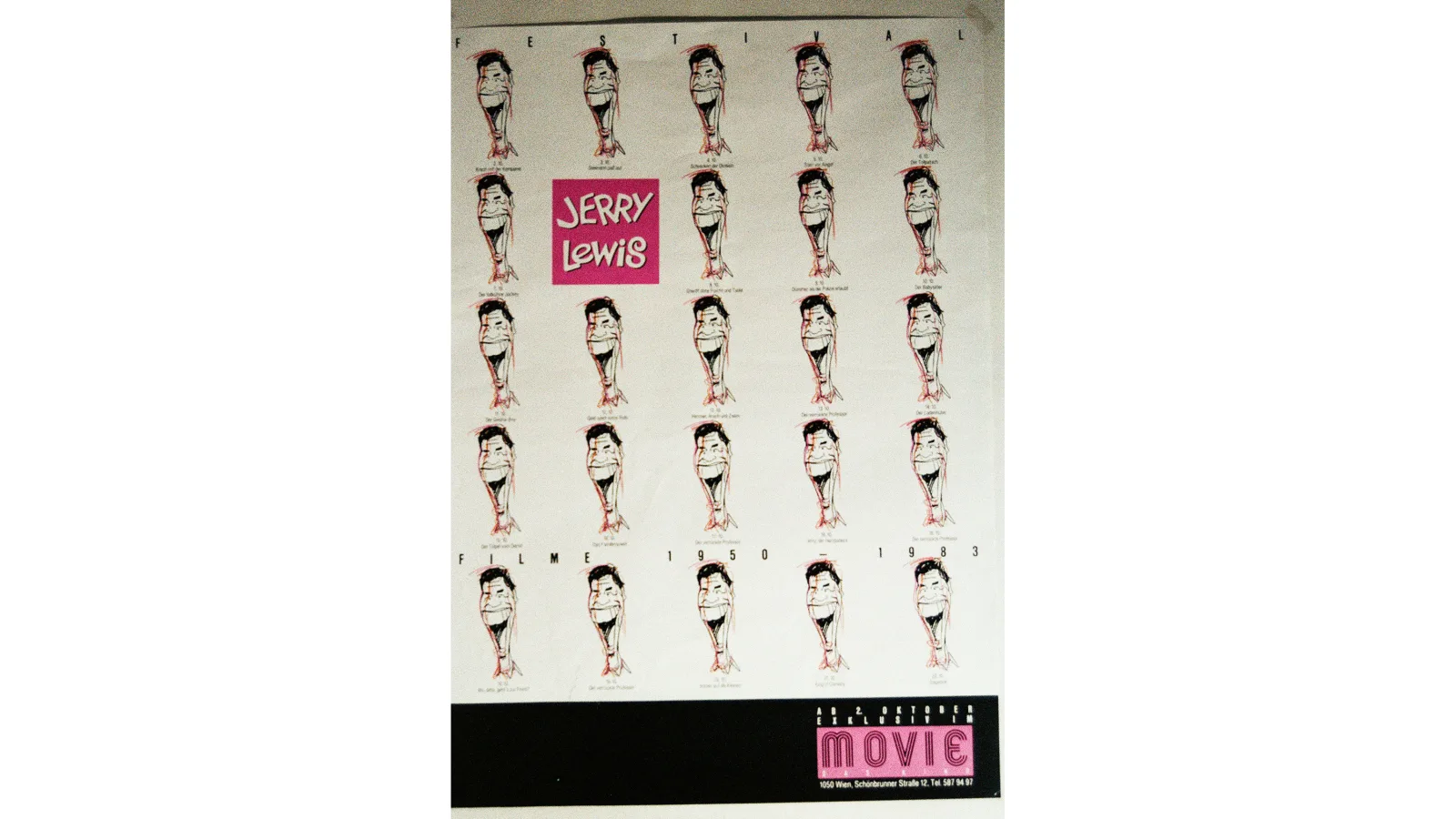 Plakat „Jerry Lewis“, Classic Films, 1987/88