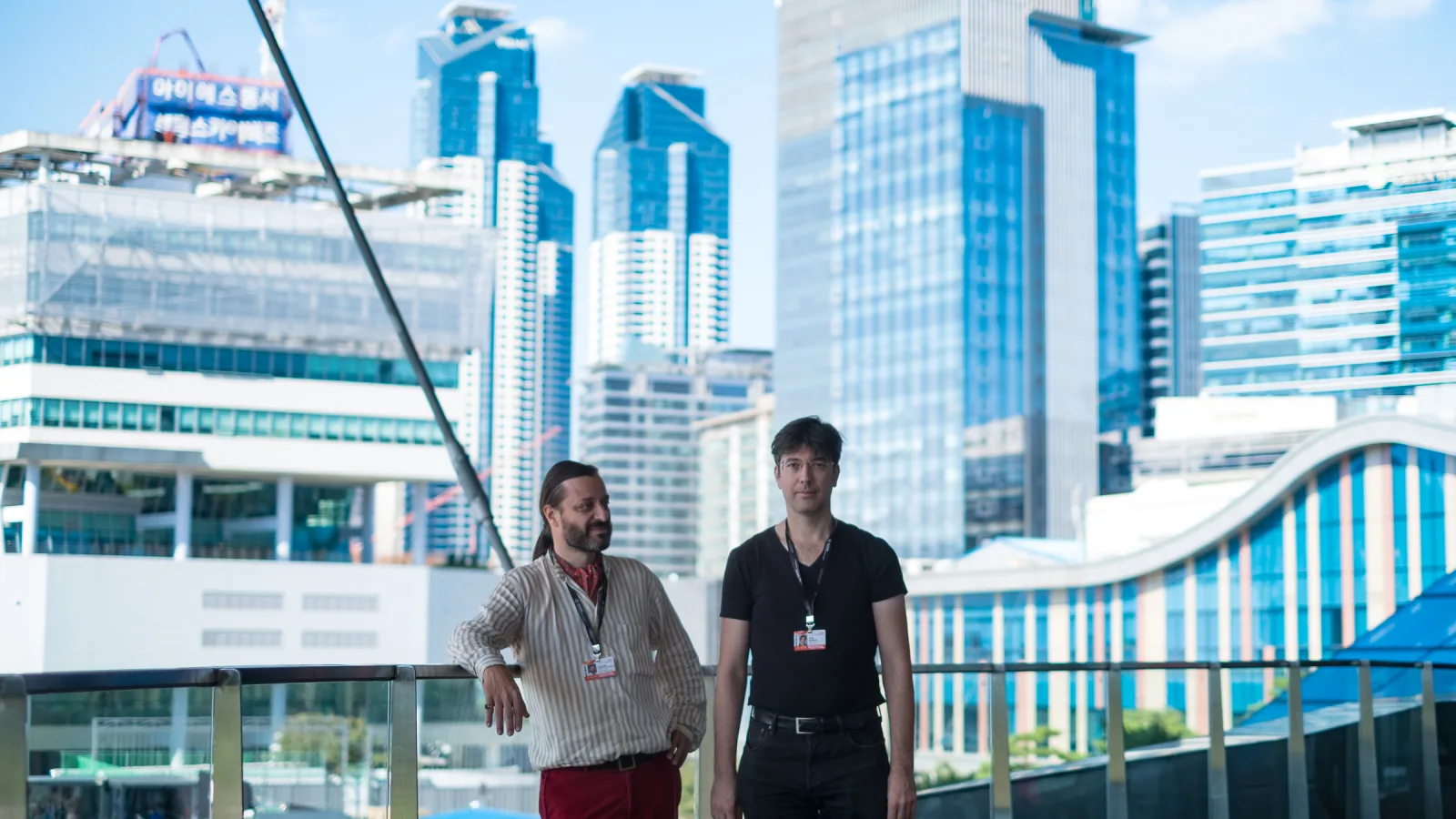 Alexander Dumreicher-Ivanceanu and Virgil Widrich at Busan International Film Festival on October 9th, 2016, photo: Anuj Madan