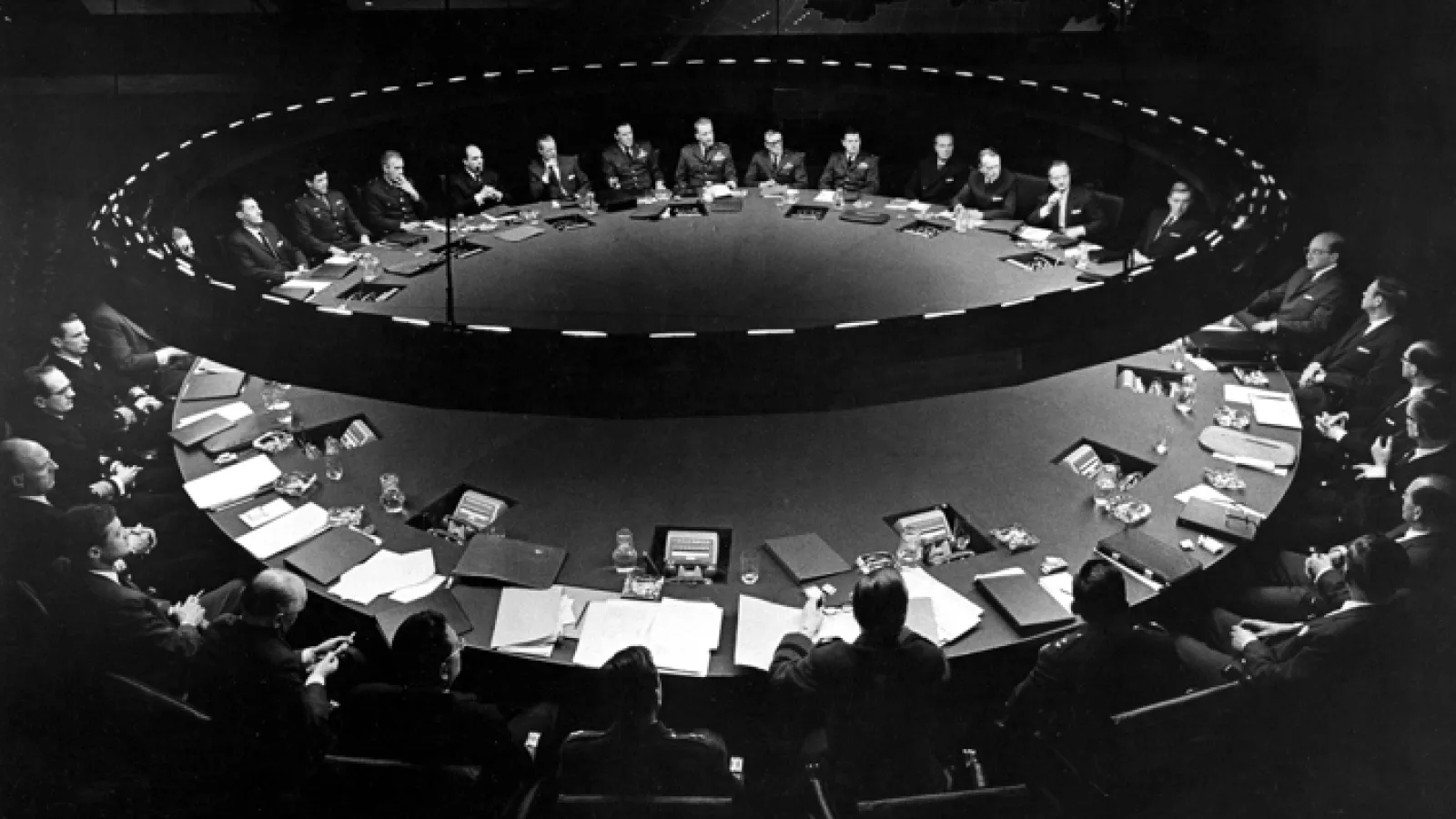 „The War Room“ aus Stanley Kubricks „Dr. Seltsam oder: Wie ich lernte, die Bombe zu lieben“, 1964