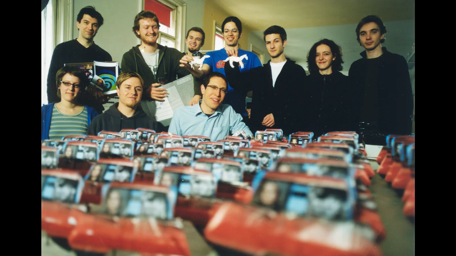 Das Animationsteam von „Fast Film“, 2003