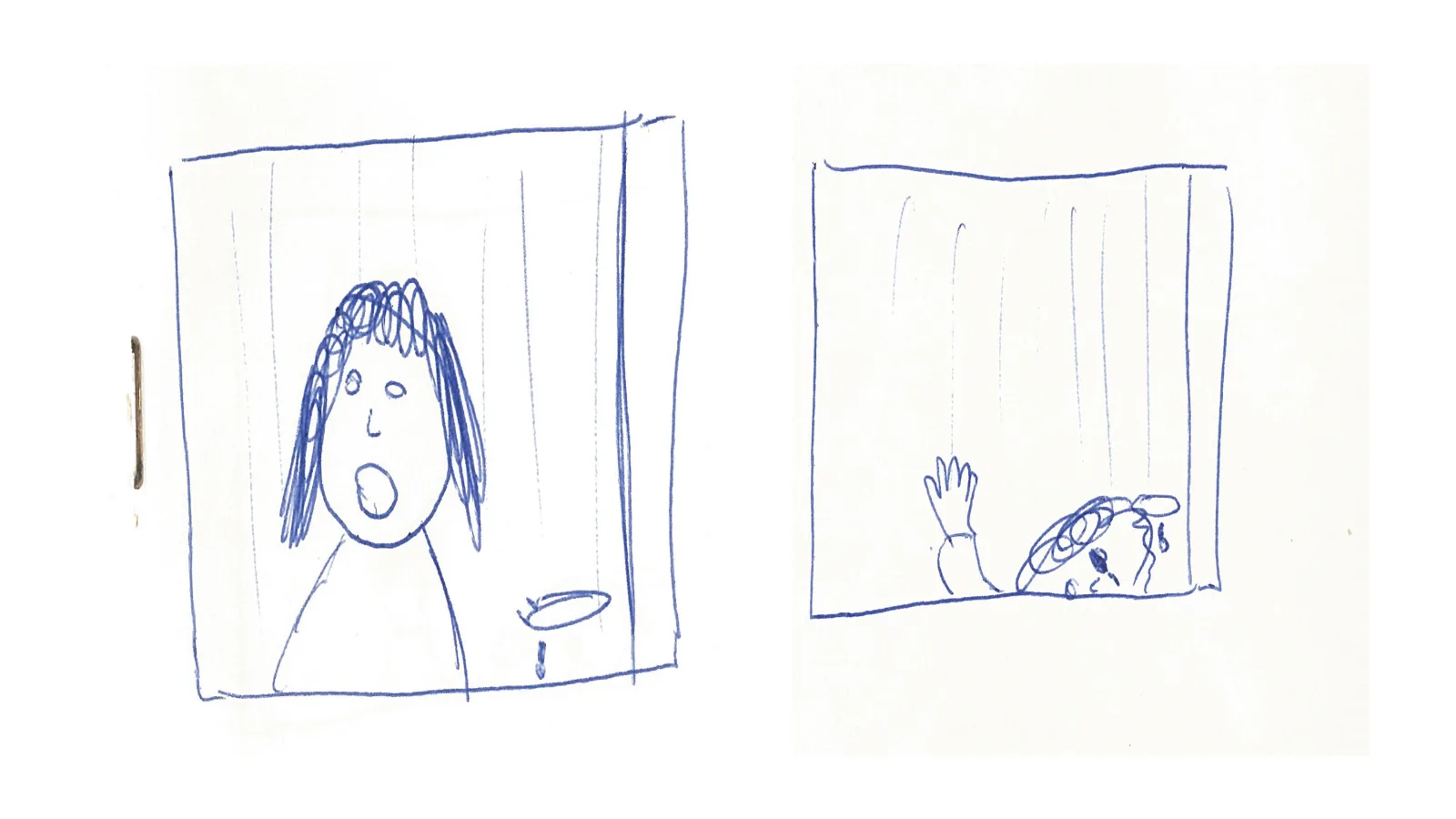 Story Board von „Gebratenes Fleisch“, Virgil Widrich, 1980
