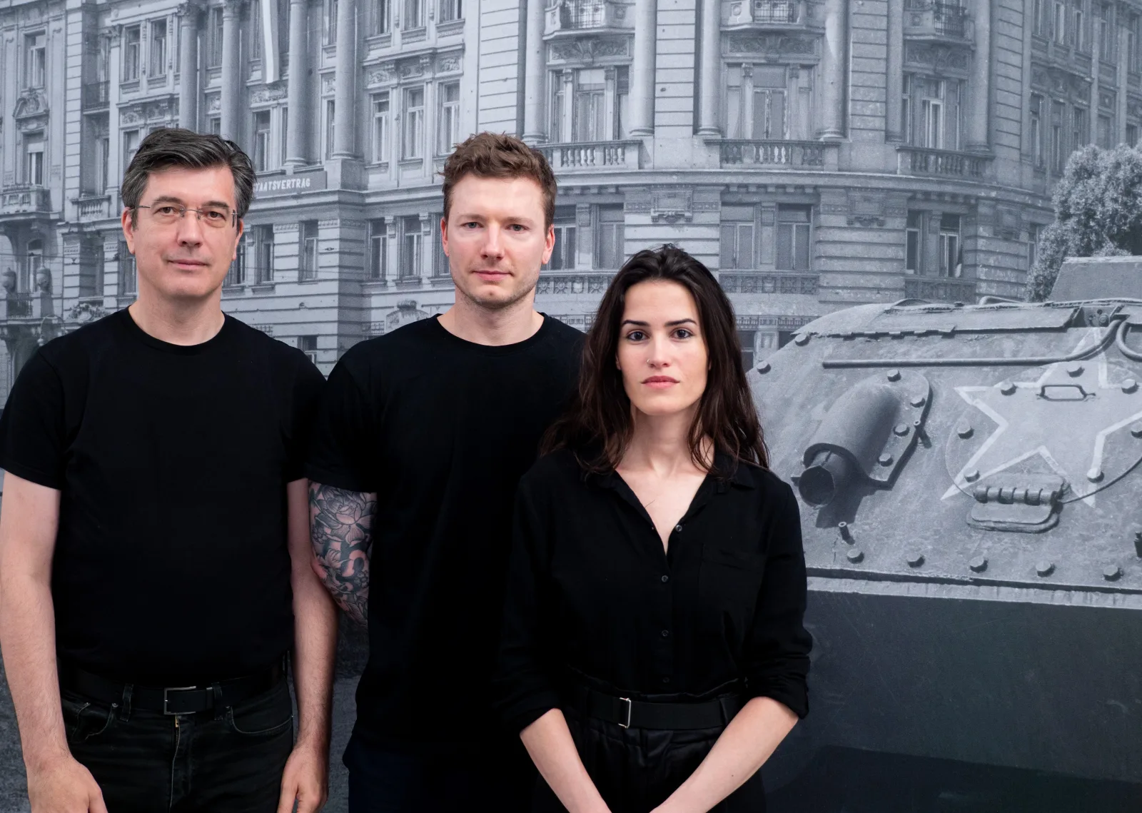 Virgil Widrich, Marc Schuran, Ivonne Gracia Murillo. Foto: checkpointmedia