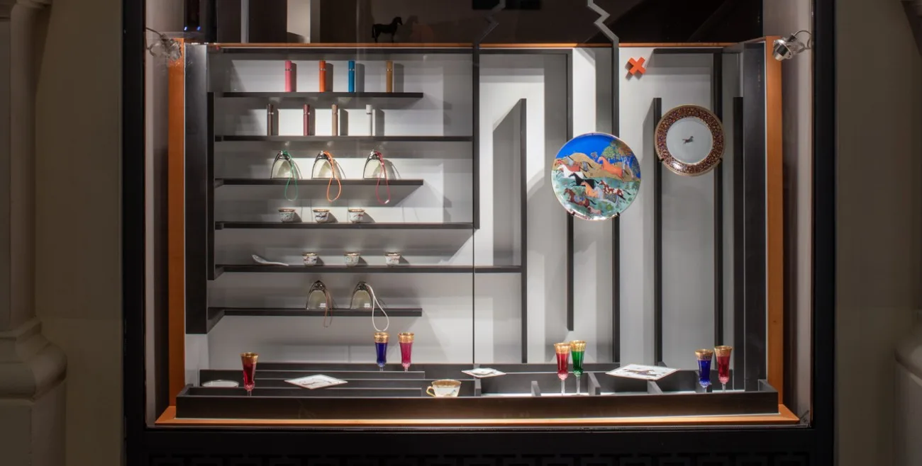 „Letztes Jahr in Marienbad“: Schaufenster für Hermès, Foto: STUDIO MATO