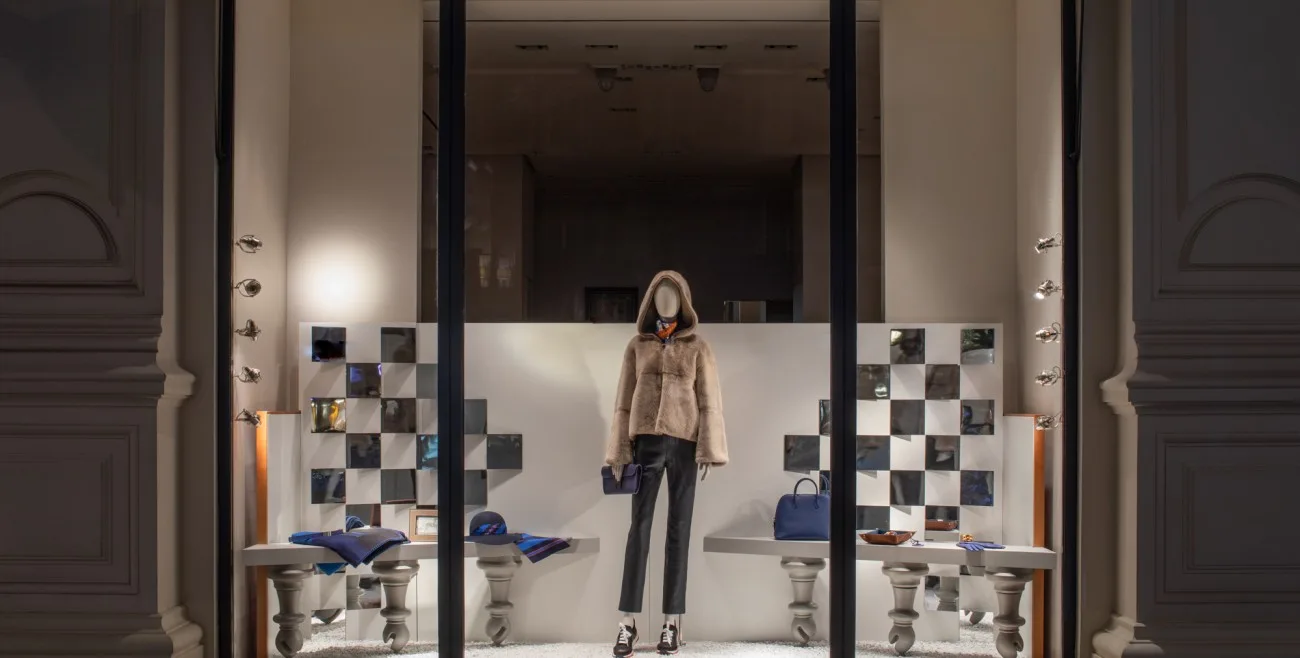 „Letztes Jahr in Marienbad“: Schaufenster für Hermès, Foto: STUDIO MATO