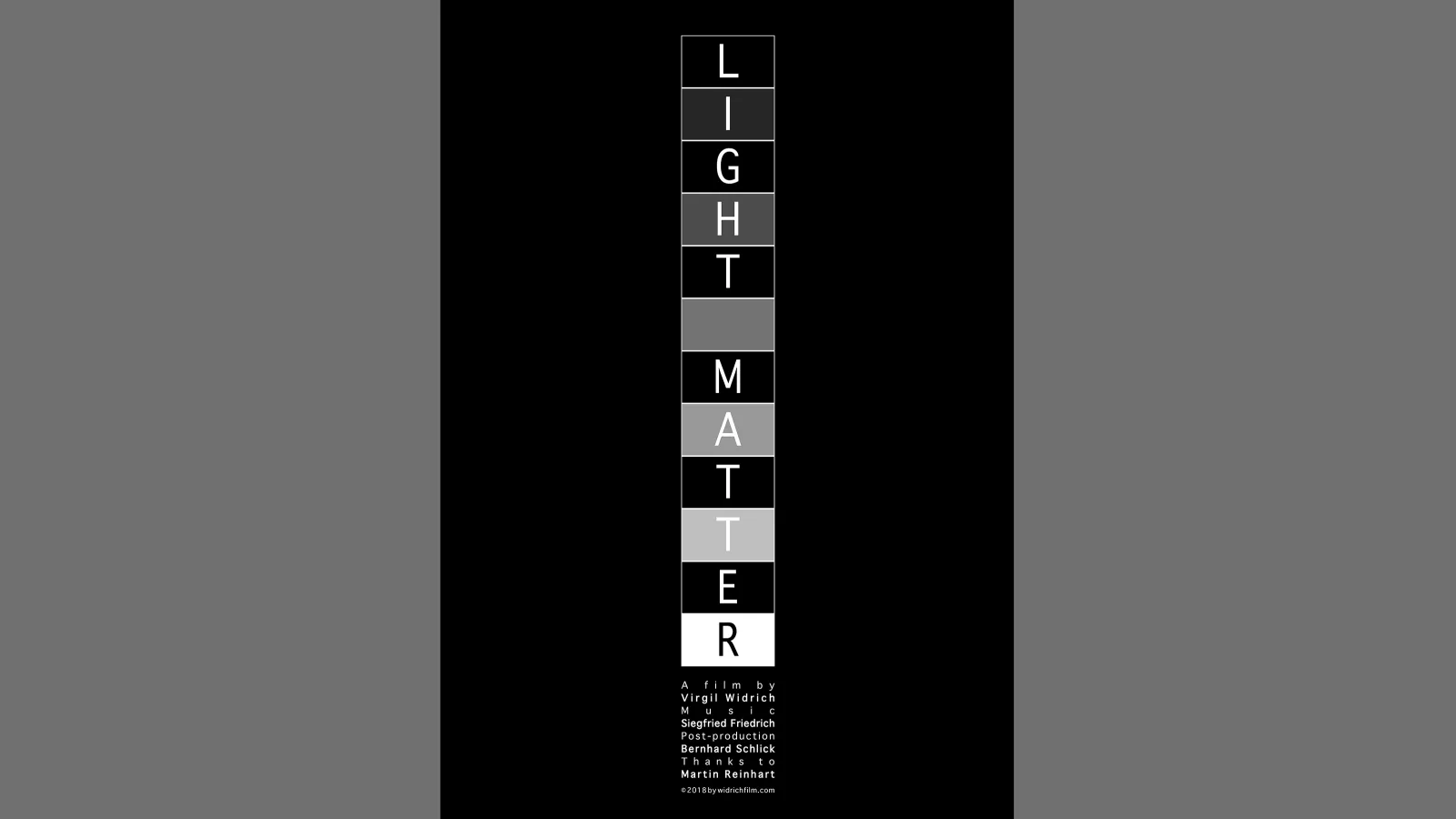 Poster „Light Matter“, 2018