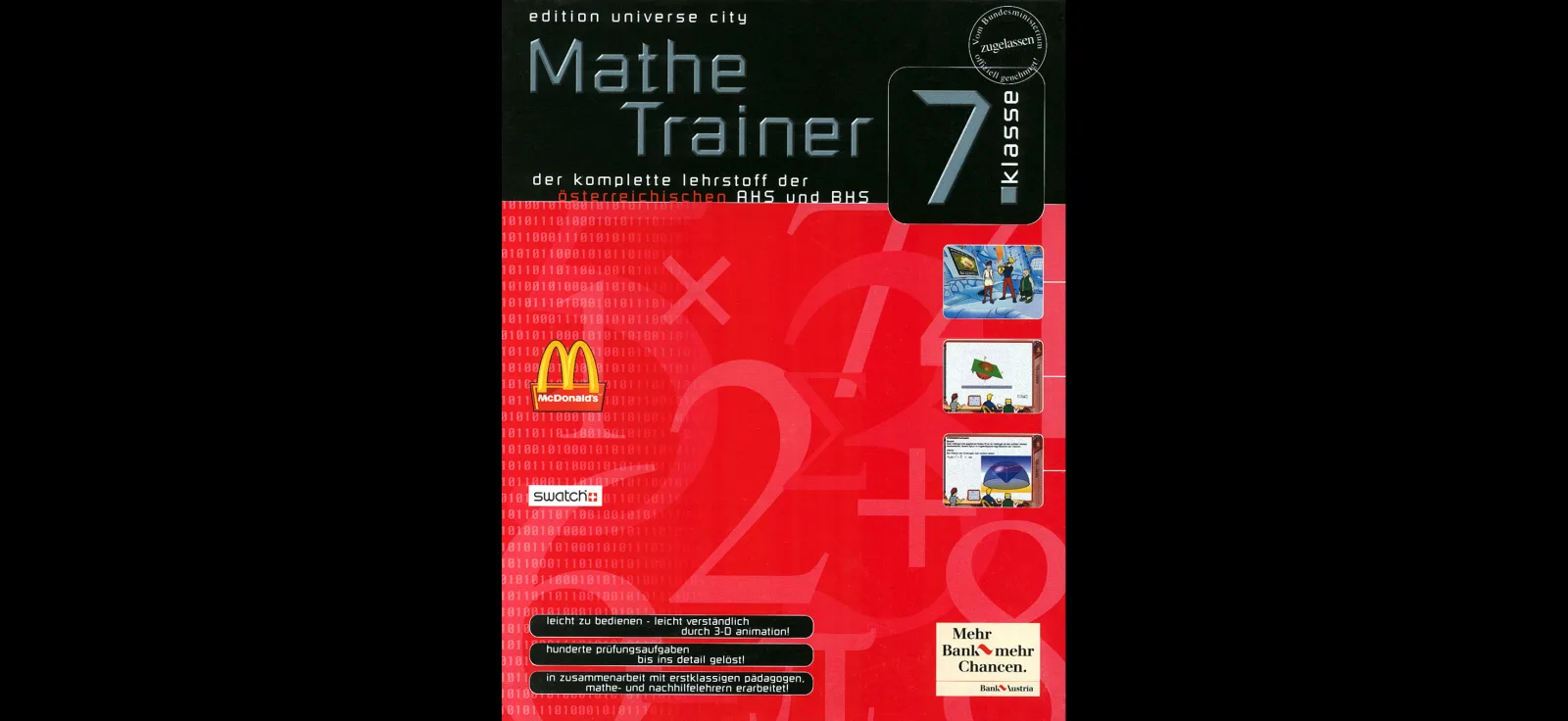 “Maths Trainer”, CD-ROM, © by Chocolate Management und Verlag GmbH