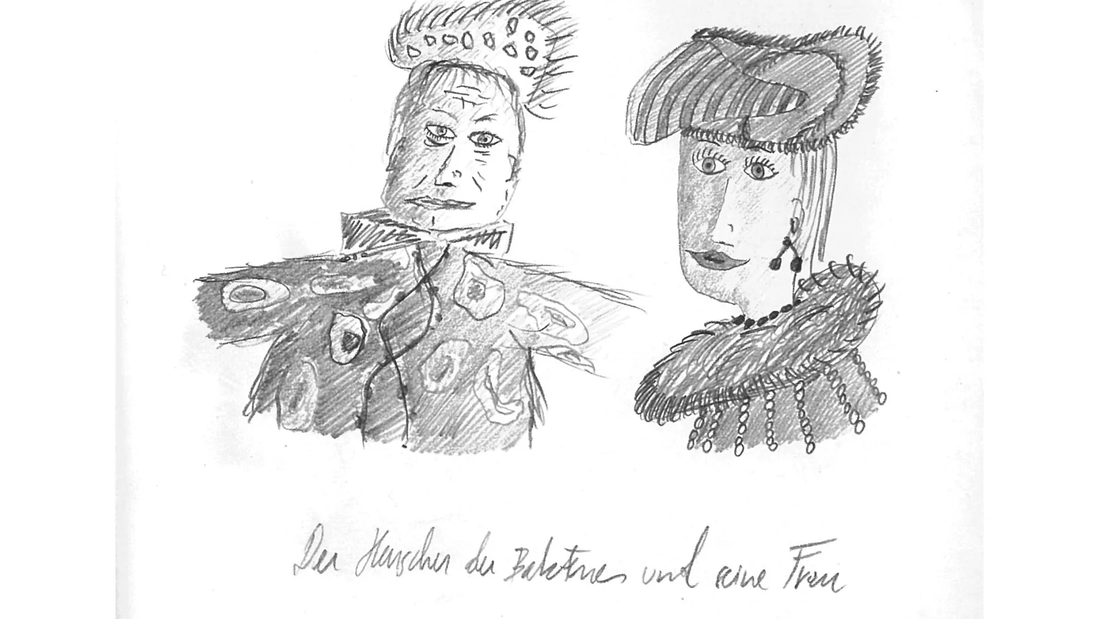 Frühe Skizzen für „Micromeo“ von Virgil Widrich, 6.12.1988