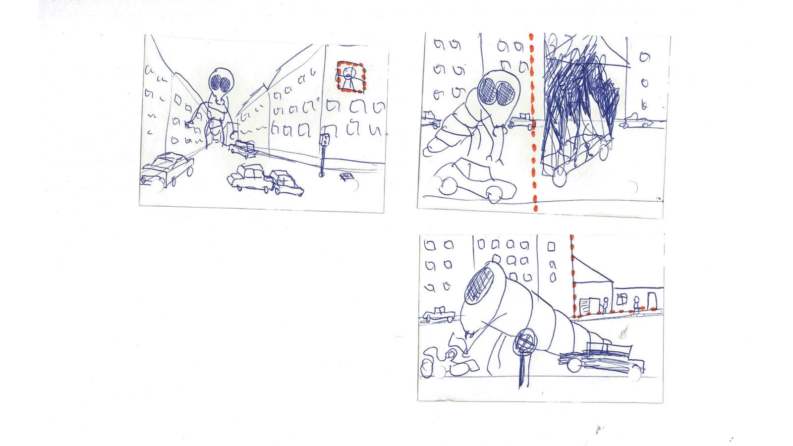 “Monster in Salzburg”, drawings by Virgil Widrich, 1982