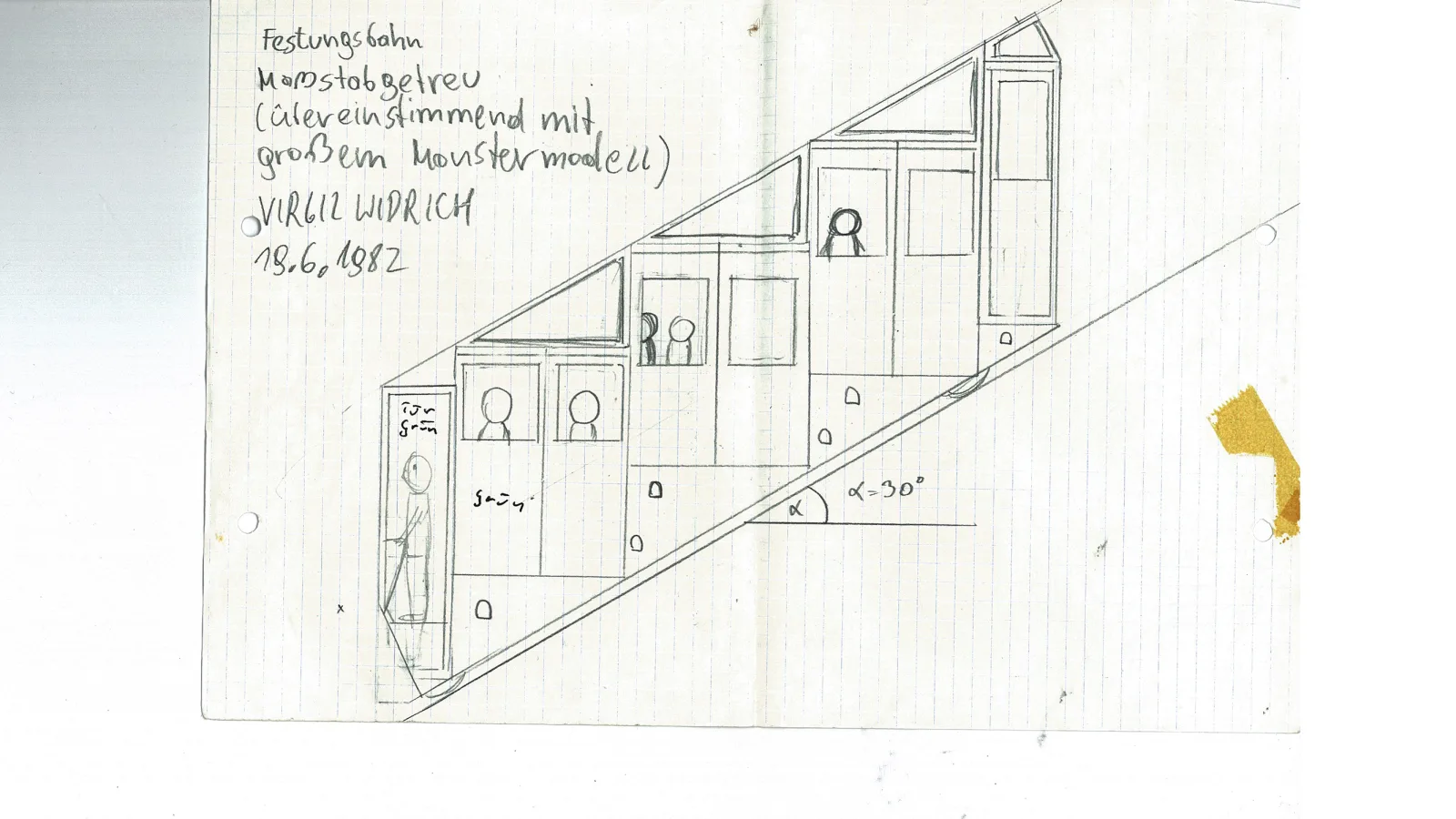“Monster in Salzburg”, drawings by Virgil Widrich, 1982