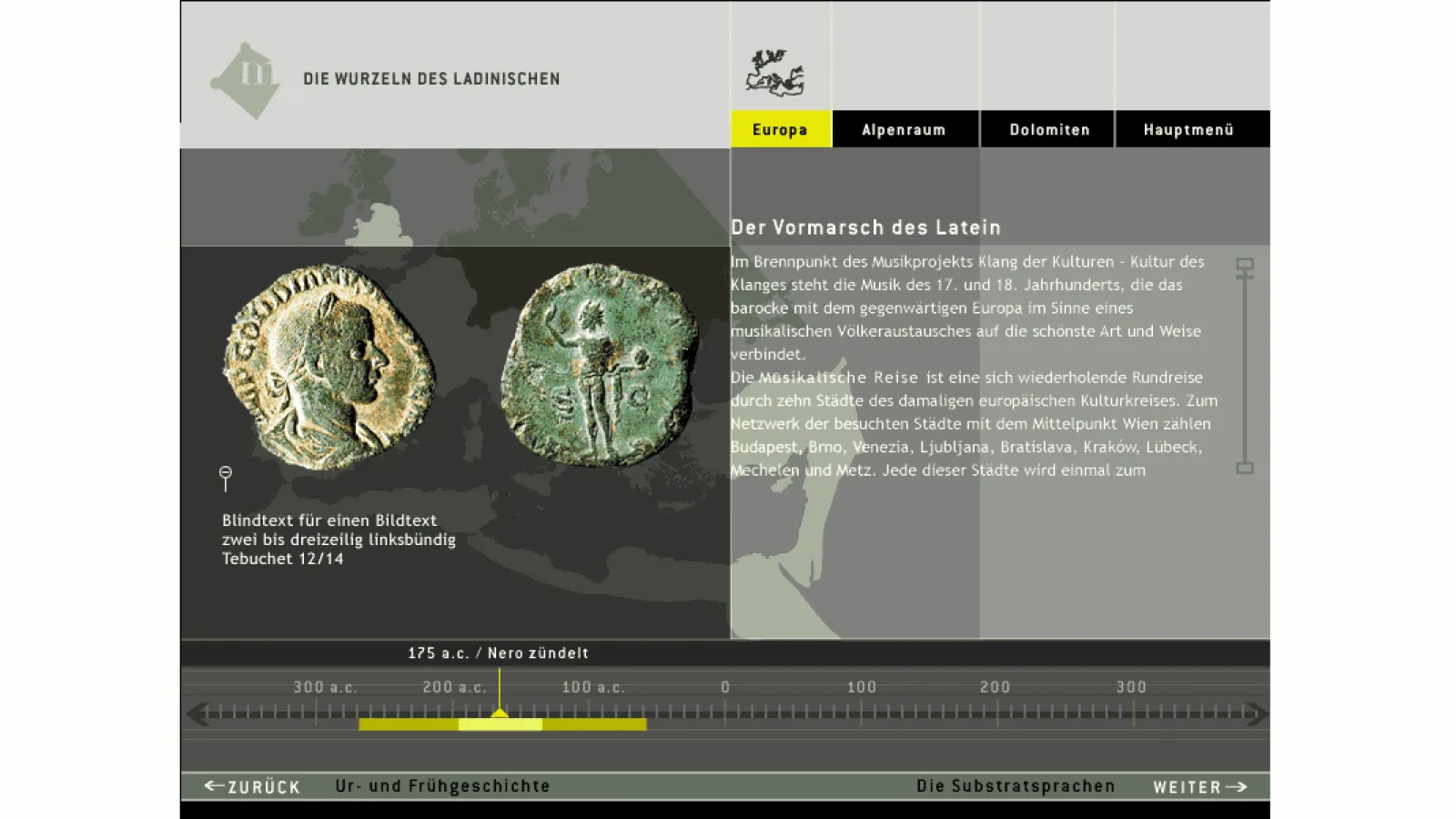 Museum Ladin, screen design: Michael Haderer