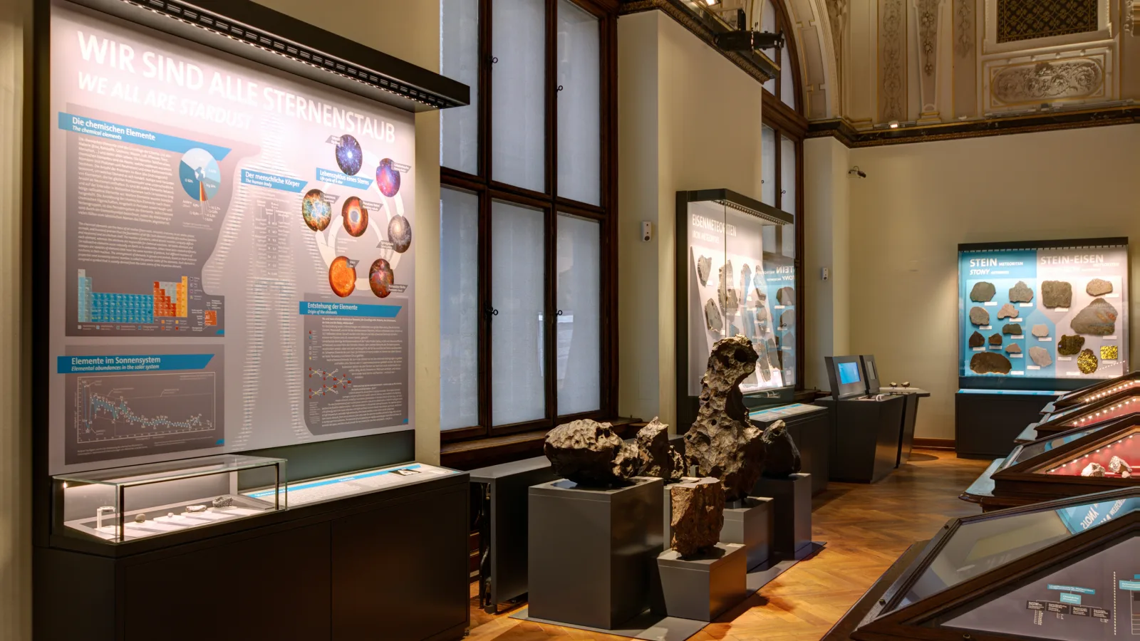 Meteoritensaal des Naturhistorischen Museums Wien, Foto: checkpointmedia