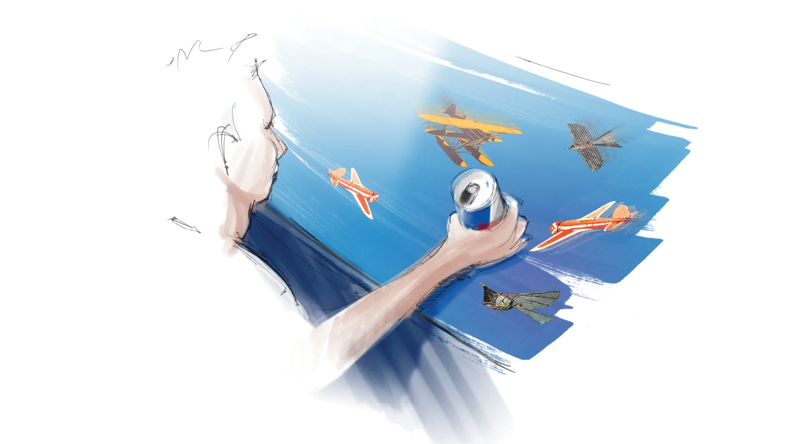 “Mayday Bar” at Hangar-7, illustration: Martin Osen