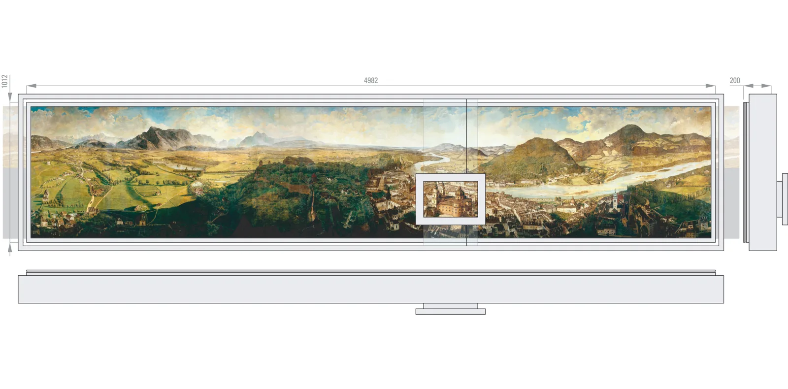 „Zeit/Lupe“ im Sattler-Panorama, Salzburg Museum von checkpointmedia