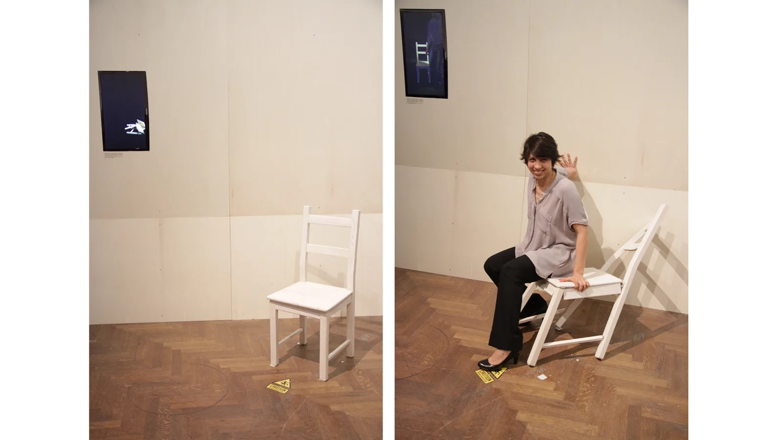 „Essence13“, Paola Otero: „Impaired chair proprioception“, 2013. Fotos: Juliana Herrero