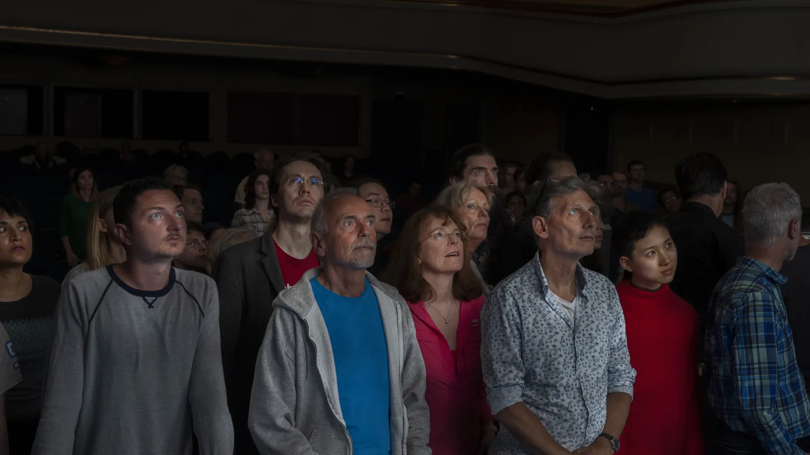 Dreharbeiten zu „tx-reverse“ im Kino Babylon Berlin, 12. Juli 2018. Foto: Alexander Grennigloh