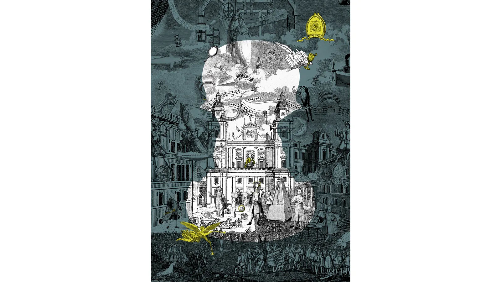 Ausstellung im DomQuartier Salzburg: „Überall Musik!“, Plakatsujet, Studio Kudlich, 2020